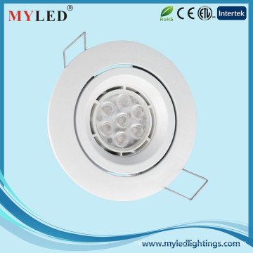 70-90lm multi-angle deux couleurs pour option réglable 5w smd led down light mini led ceiling light